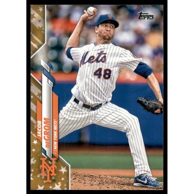 2020 Topps Factory Set Gold Stars #332 Jacob deGrom