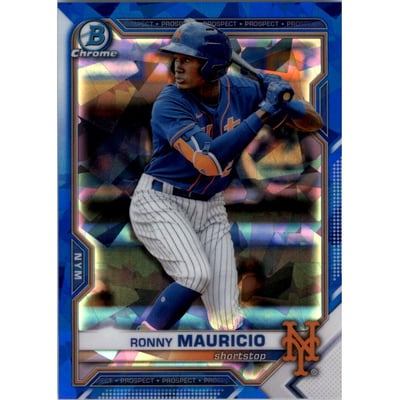 2021 Bowman Chrome Draft Sapphire #BDC52 Ronny Mauricio