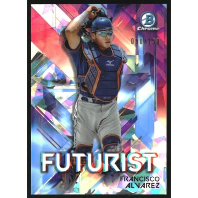 2021 Bowman Chrome Futurist Atomic Refractors #FUTFA Francisco Alvarez