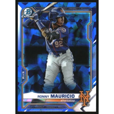 2021 Bowman Chrome Sapphire Prospects #BCP210 Ronny Mauricio