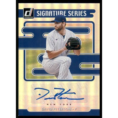 2021 Donruss Signature Series #23 David Peterson