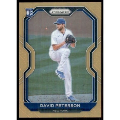 2021 Panini Prizm Prizms Neon Orange #62 David Peterson