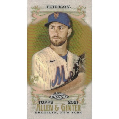 2021 Topps Allen and Ginter Chrome Mini Gold Refractors #130 David Peterson