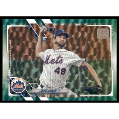 2021 Topps Green Foil #200 Jacob deGrom
