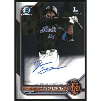 2022 Bowman Chrome Draft Autographs #CDADS D'Andre Smith