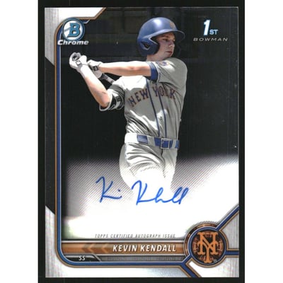 2022 Bowman Chrome Prospect Autographs #CPAKK Kevin Kendall