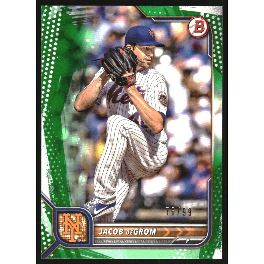 2022 Bowman Green Pattern #7 Jacob deGrom