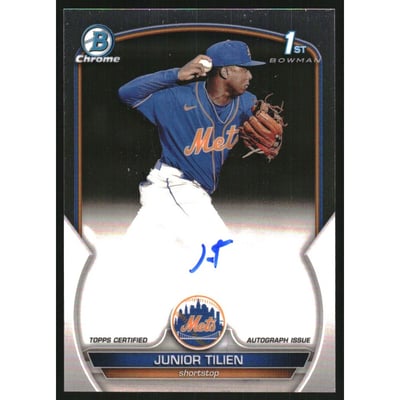 2023 Bowman Chrome Prospect Autographs #CPAJT Junior Tilien