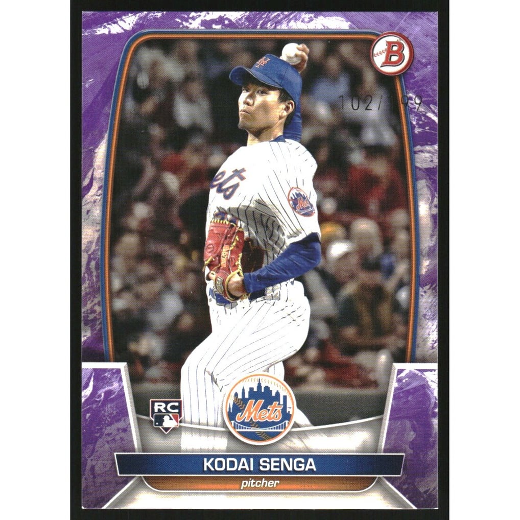 2023 Bowman Purple Pattern #75 Kodai Senga