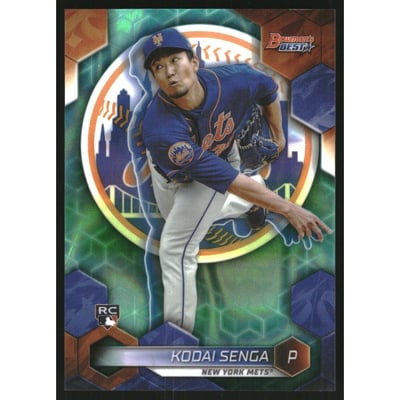 2023 Bowman's Best Aqua Lava Refractors #50 Kodai Senga