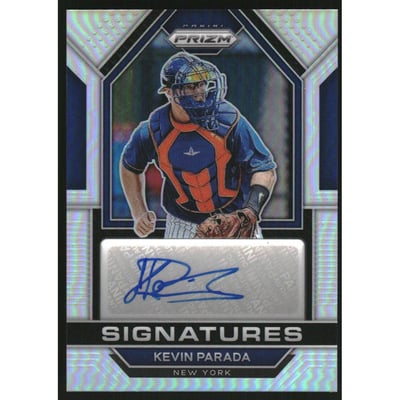 2023 Panini Prizm Signatures Prizms Silver #10 Kevin Parada