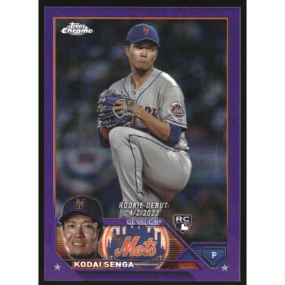 2023 Topps Chrome Update Purple Refractors #USC124 Kodai Senga