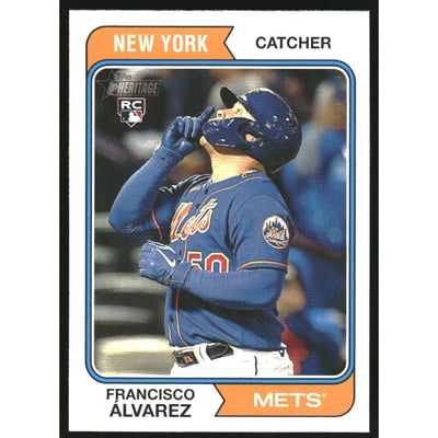 2023 Topps Heritage Image Variations #388 Francisco Alvarez