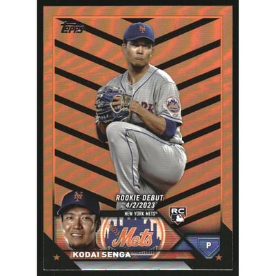 2023 Topps Update Halloween Orange and Black Foil #US20 Kodai Senga