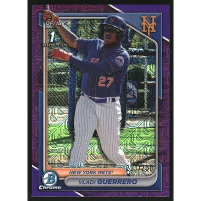 2024 Bowman Chrome Mega Box Prospects Purple Refractors #BCP250 Vladi Guerrero