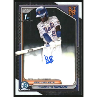 2024 Bowman Chrome Prospect Autographs #CPAHR Heriberto Rincon