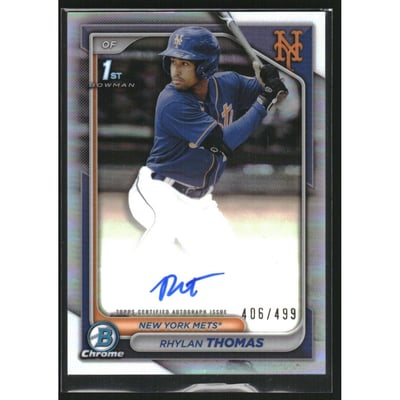 2024 Bowman Chrome Prospect Autographs Refractors #CPARTH Rhylan Thomas