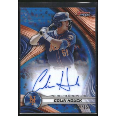 2024 Bowman's Best Best of '24 Autographs Blue Refractors #B24CH Colin Houck