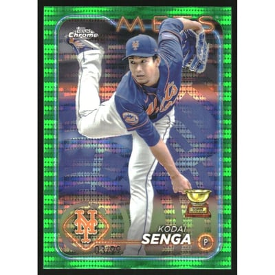 2024 Topps Chrome Green Sonar Refractors #31 Kodai Senga