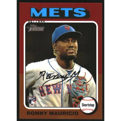 2024 Topps Heritage Chrome #296 Ronny Mauricio HN/699