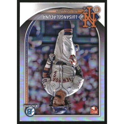 2025 Bowman Chrome Red Rookie Logo #83 Luisangel Acuna