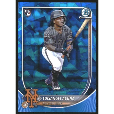 2025 Bowman Chrome Sapphire #32 Luisangel Acuna RC