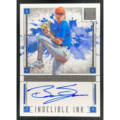 2025 Panini Impeccable Indelible Ink #IND-BS Brandon Sproat Auto /35