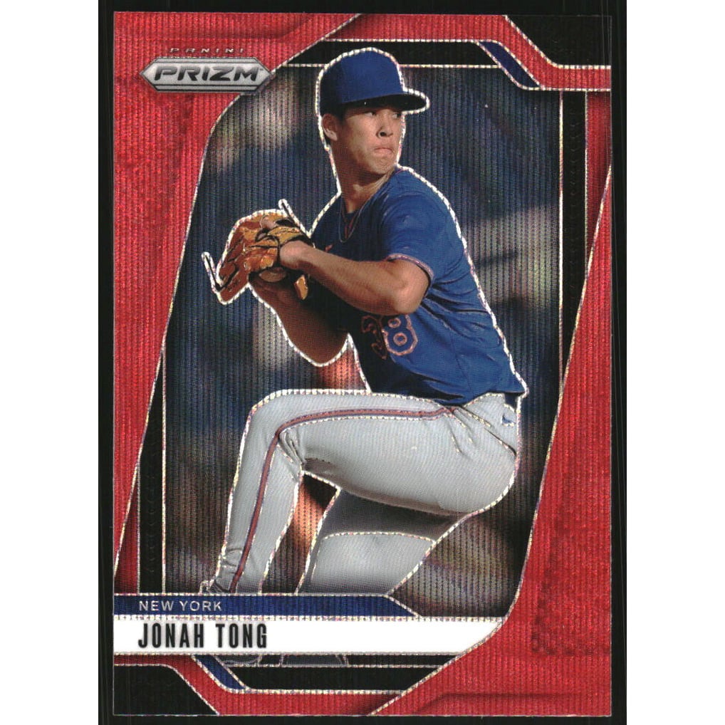 2025 Panini Prizm Prizms Ruby Wave #284 Jonah Tong