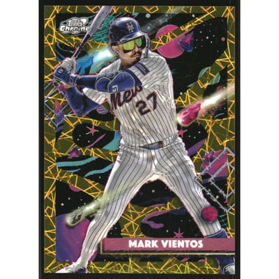 2025 Topps Cosmic Chrome Gold Interstellar Refractors #36 Mark Vientos