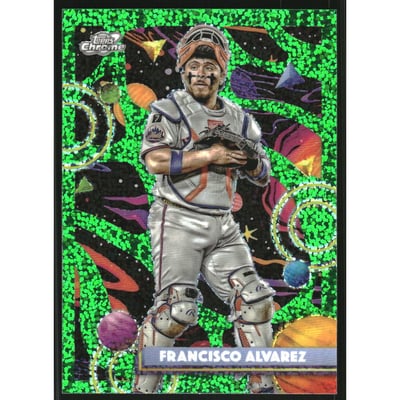 2025 Topps Cosmic Chrome Green Space Dust Refractors #37 Francisco Alvarez