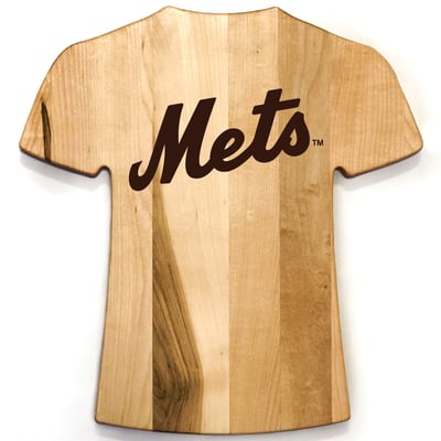 New York Mets Baseball BBQ Jersey Style Cutting Board