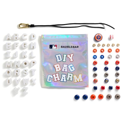New York Mets BaubleBar Mini Custom Bag Charm Bead Kit