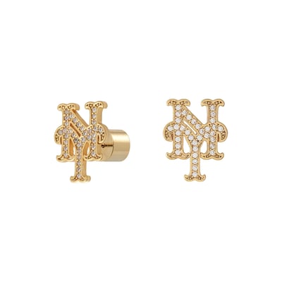 New York Mets by Jill Martin Glam Day Post Back Earrings