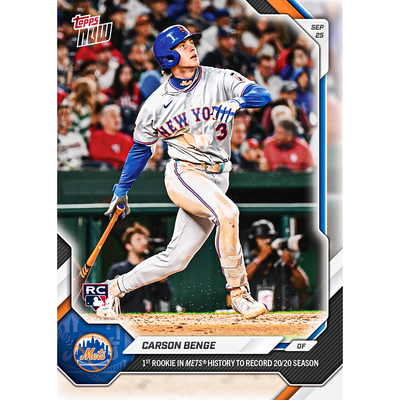 Carson Benge - 2026 MLB Topps NOW® - Card 725
