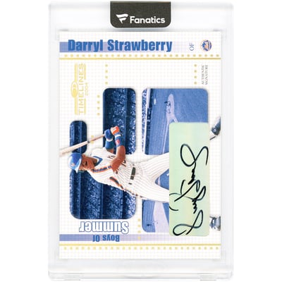Darryl Strawberry New York Mets Autographed 2004 Donruss Timelines Boys Of Summer Gold #9 #21/25 Card