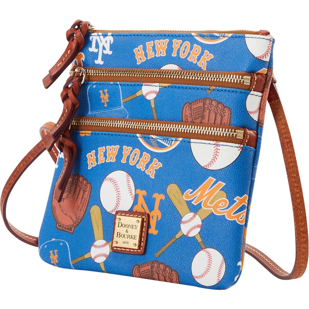 New York Mets Dooney & Bourke Game Day Triple Zip Crossbody  Dooney & Bourke NY Mets Shoulder Bag main image 0