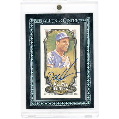 Dwight Gooden New York Mets Autographed 2024 Topps Allen & Ginter Framed Mini Black #MA-DG #6/25 Card