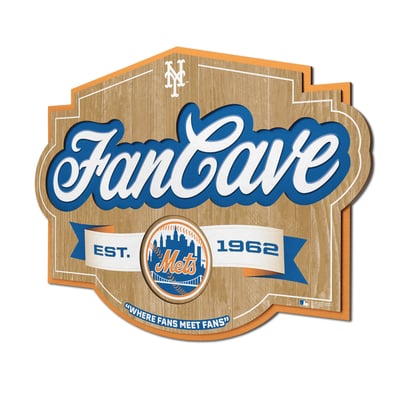 New York Mets Fanpoint 12.5" x 17" Fan Cave Sign