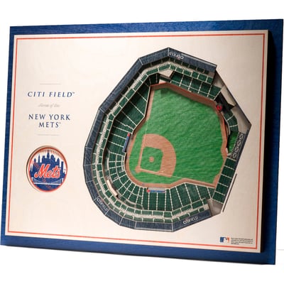 New York Mets Fanpoint 17'' x 13'' 5-Layer 3D StadiumView Wall Art