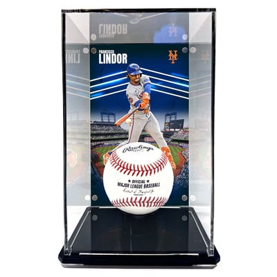 Francisco Lindor New York Mets Fanatics Authentic Tall Baseball Display Case with Image
