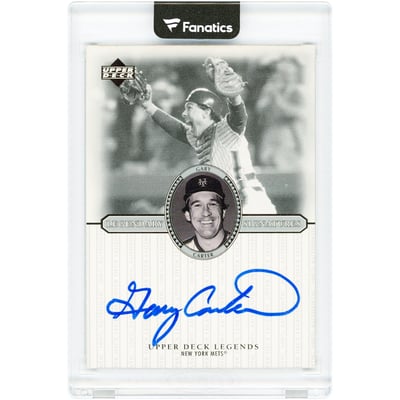 Gary Carter New York Mets Autographed 2000 Upper Deck Legends Legendary Signatures #S-GC Card