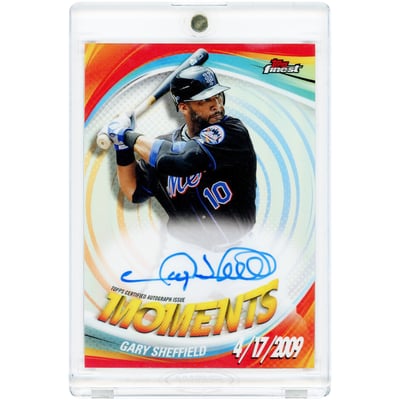 Gary Sheffield New York Mets Autographed 2025 Topps Finest Moments #FMA-GS Card