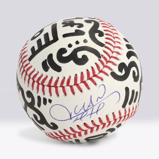 Juan Soto New York Mets Autographed Fanatics Authentic Baseball - Art by Alex Alpert - Limited Edition of #1/1 - NF70444518