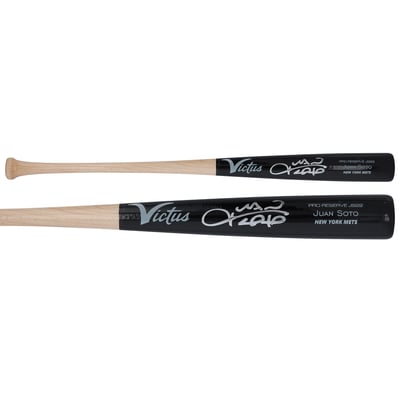 Juan Soto New York Mets Autographed Fanatics Authentic Victus Game Model Mini Bat