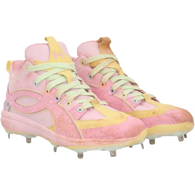 Juan Soto New York Mets Fanatics Authentic Game-Used Pink Under Armour Cleats vs. Arizona Diamondbacks on May 10, 2026 