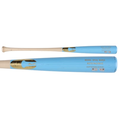 Juan Soto New York Mets Fanatics Authentic Player-Issued Blue and Tan Chandler Bat from the 2026 MLB Season - NF70457299