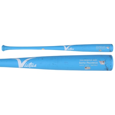 Juan Soto New York Mets Fanatics Authentic Player-Issued Blue Victus Bat from the 2026 MLB Season - NF70457294