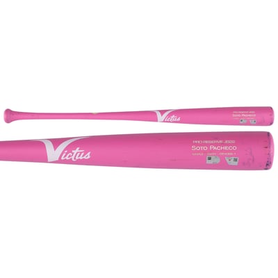 Juan Soto New York Mets Fanatics Authentic Player-Issued Pink Victus Bat from the 2026 MLB Season - NF70457295