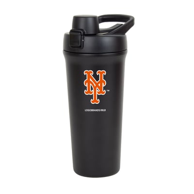 New York Mets Logo Brands 26oz. Flipside Shaker Bottle