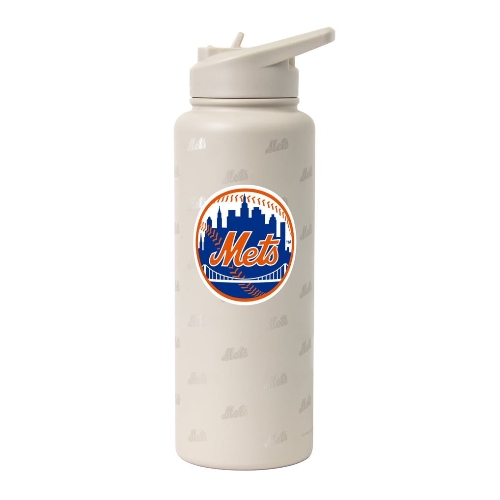 New York Mets Logo Brands 34oz. Sand Ghost Quencher Bottle